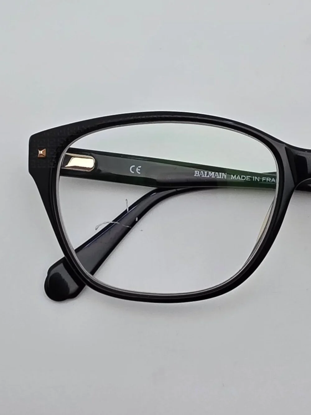 Balmain Paris BL1045 Black Cat Eye Eyeglasses Frame w/Flexhinge and Case France
